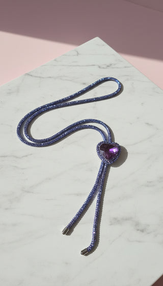 Elixir Collection Long Heart Crystal Necklace