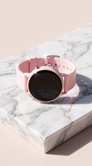 Digital Stainless Steel Round Face Unisex Watch