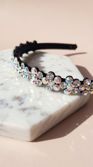 Women’s Crystal Cluster Statement Headband & Hair Band
