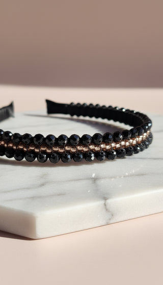 Women’s Crystal Beaded Statement Headband & Hair Band