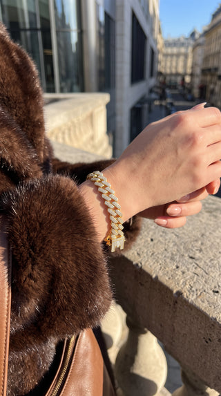 Classic Crystal Cuban Link Bracelet