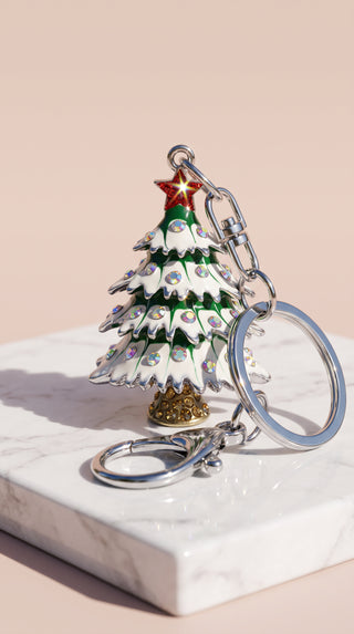 Christmas Tree Festive Key Ring & Bag Charm