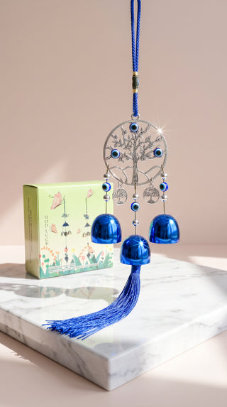 Evil Eye Tree Of Life Tassel Wind Chime