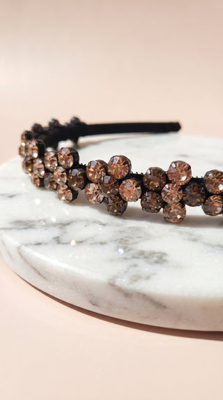 Women’s Crystal Cluster Statement Headband & Hair Band