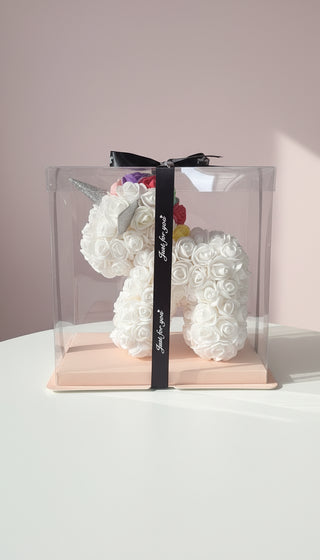 Silk Artificial Flower Unicorn Roses With Luxury Gift Box