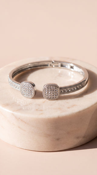 Crystal Disc Detail Bangle