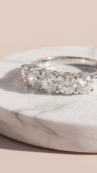 Box set of 36 Free Size Round Cut Crystal Stacking Rings