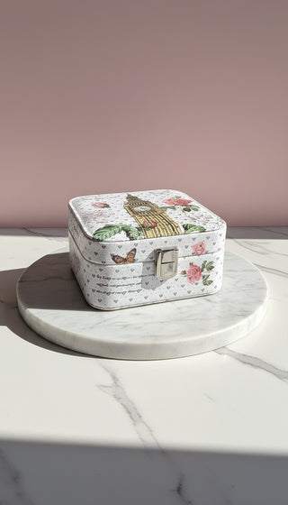 London Big Ben Compact Sparkly Jewellery Box