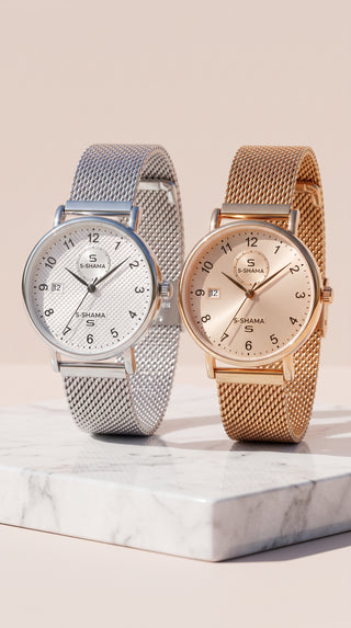 Mesh Strap Quartz Watch With Magnetic Closure