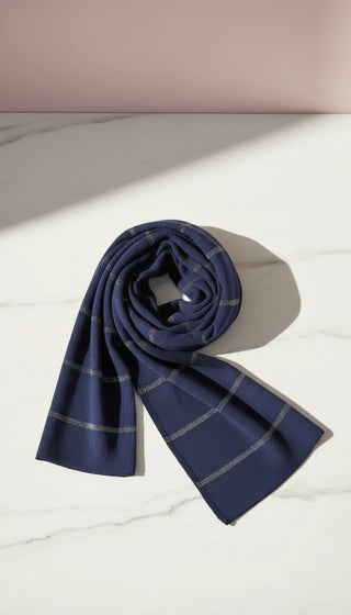 Lightweight Eco-Friendly Striped Glitter Scarf, Soft Breathable Shawl Sustainable Plant Pulp Scarf Pack of 12