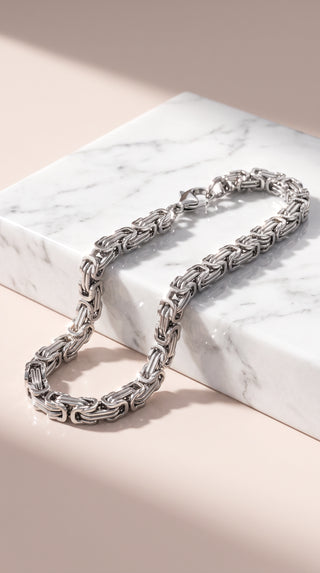 Classic Intricate Stainless Steel Chain Bracelet