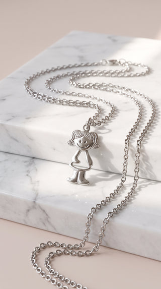 Kids Girl Pendant Necklace – Cute Children’s Necklace