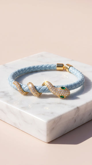 Free Size Braided Snake Cuff Bracelet