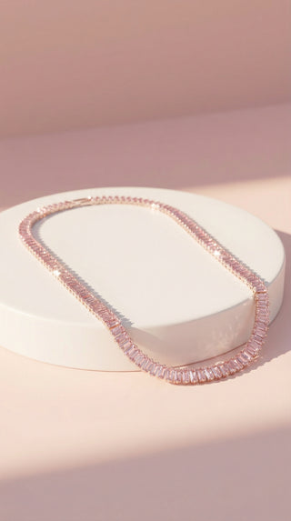 Baguette Cut Couture Crystal Necklace