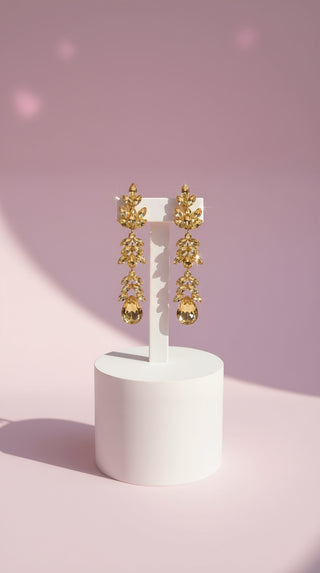 Layered Crystal Drop & Dangle Earrings