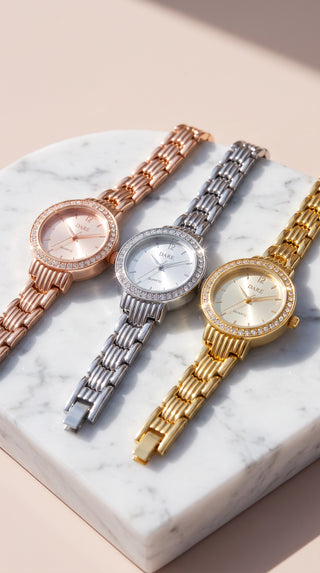 Crystal Round Watch