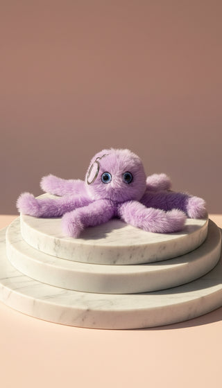 Fluffy Octopus Key Ring & Bag Charm Pack of 12
