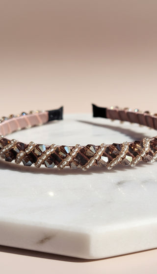 Women’s Crystal Cluster Statement Headband & Hair Band
