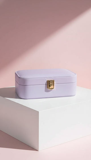 Travel Jewellery Box – Compact Trinket Organizer With Mirror