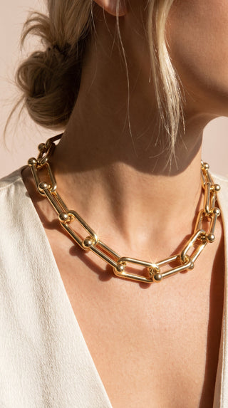 Chunky Paperclip Link Chain Necklace