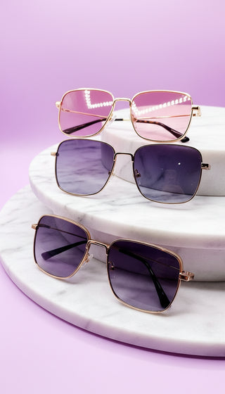 Gold Frame Sunglasses Box of 20