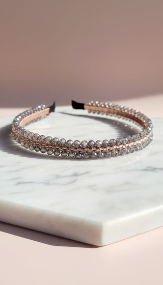 Women’s Crystal Beaded Statement Headband & Hair Band