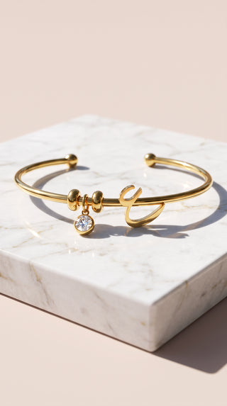 Arabic Initial Charm Bracelet – Gold & Silver