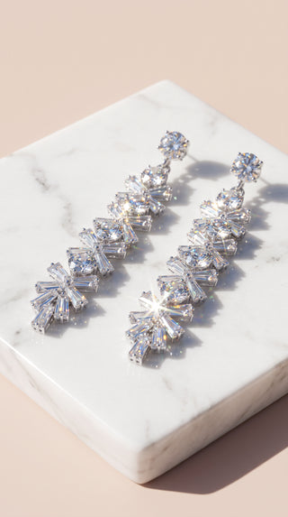 Exaggerated Crystal Drop & Dangle Statement Earrings