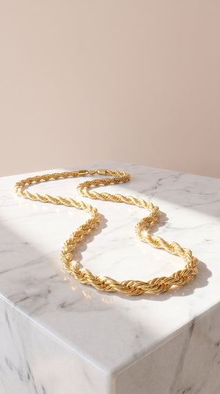 Rope Chain Gold Plated Necklace Chain