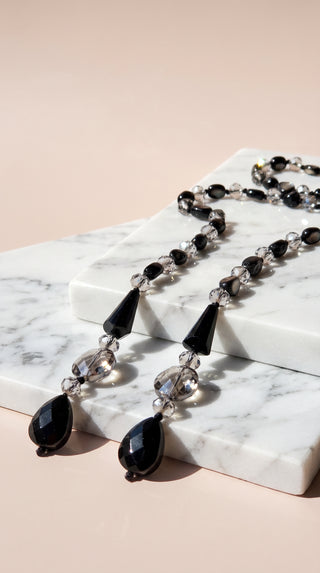 Resin Boho Long Beaded Wrap Around Necklace