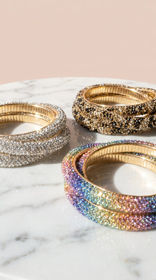 Interlocking Triple Stretchy Bangles