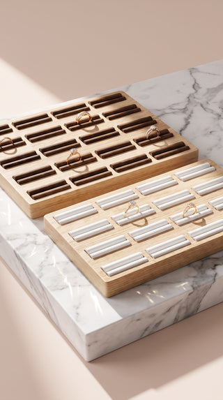Wooden Ring Display Tray