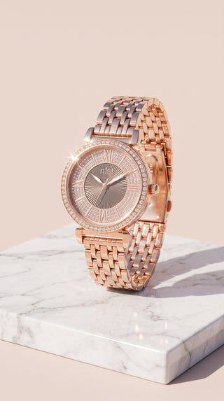 Crystal Roman Numeral Bracelet Watch