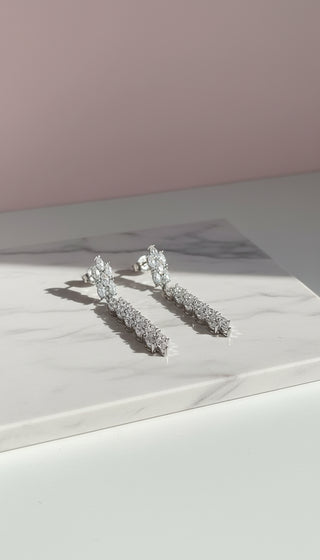 Layered Drop & Dangle Crystal Earrings