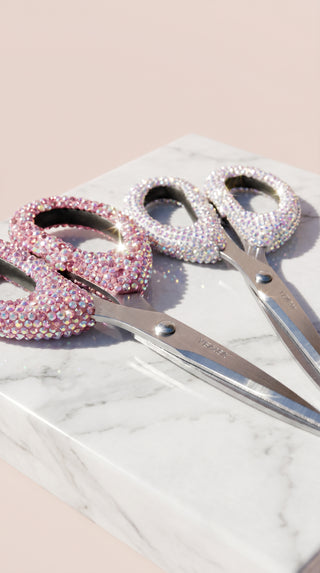 Crystal Stainless Steel Stationery Scissors
