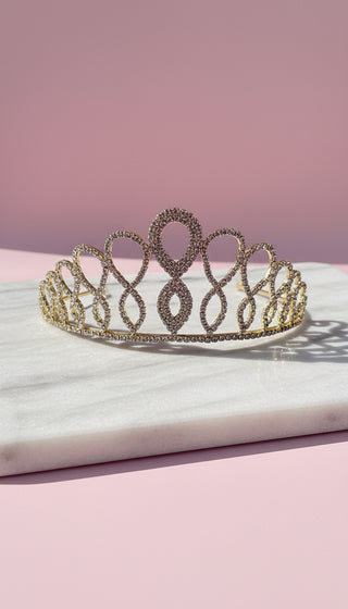 Oval Crystal Wedding Bridal Tiara Crown