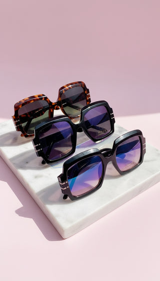 Oversized Square Frame Acrylic Sunglasses Box of 20