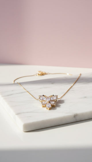 Butterfly Crystal Long Necklace