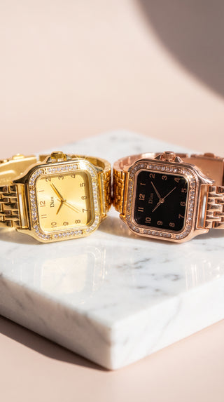 Crystal Square Watch