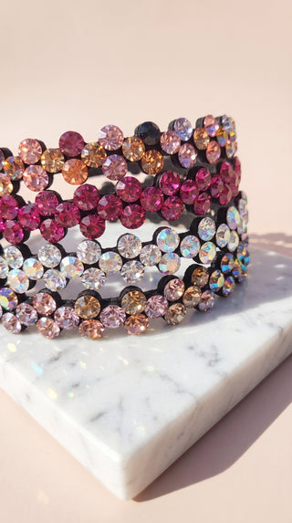 Women’s Crystal Cluster Statement Headband & Hair Band