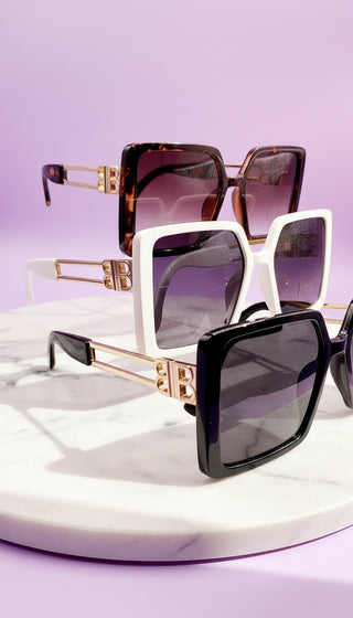 Gold Frame Acrylic Sunglasses Box of 20