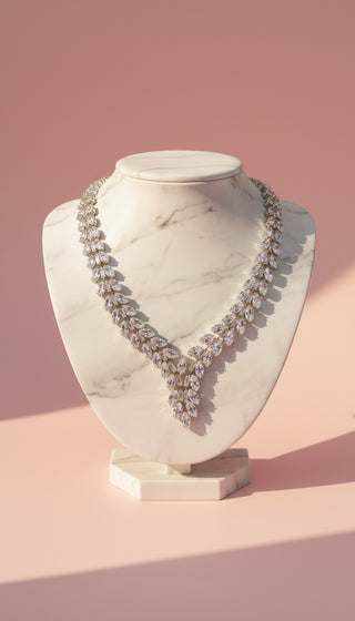 Marquise Crystal Necklace, Earrings & Ring Set