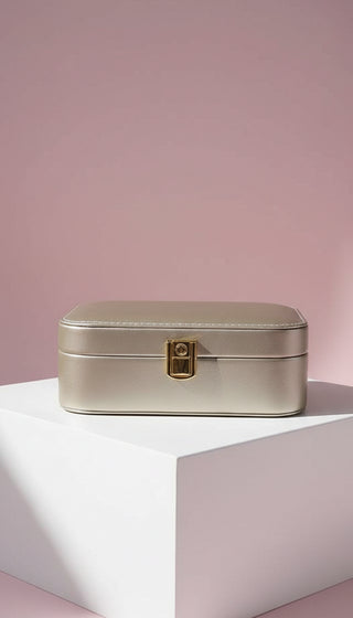 Travel Jewellery Box – Compact Trinket Organizer With Mirror