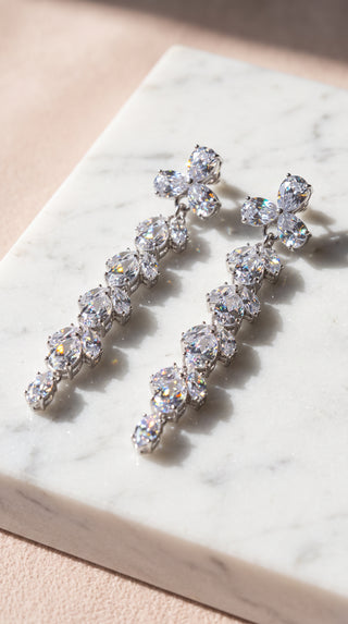 Marquise Cut Crystal Drop & Dangle Statement Earrings