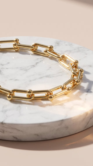 Chunky Paperclip Link Chain Necklace