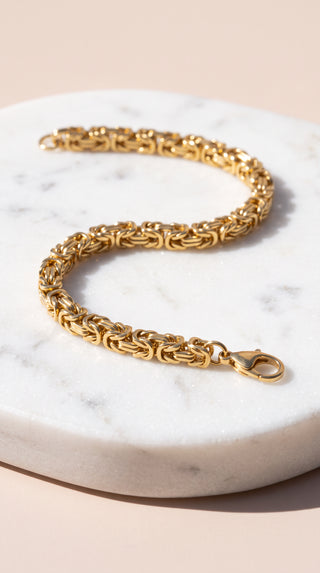 Classic Intricate Stainless Steel Chain Bracelet