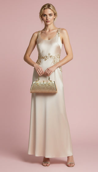 Mirrored Decor Oblong Crystal Clutch bag