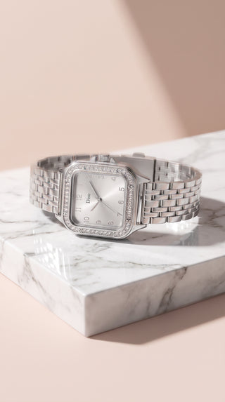 Crystal Square Watch
