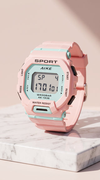 Sport Digital Watch – Water Resistant Casual Sports Watch