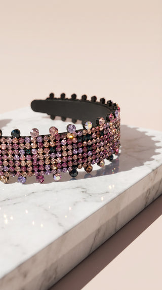 Women’s Crystal Cluster Statement Headband & Hair Band